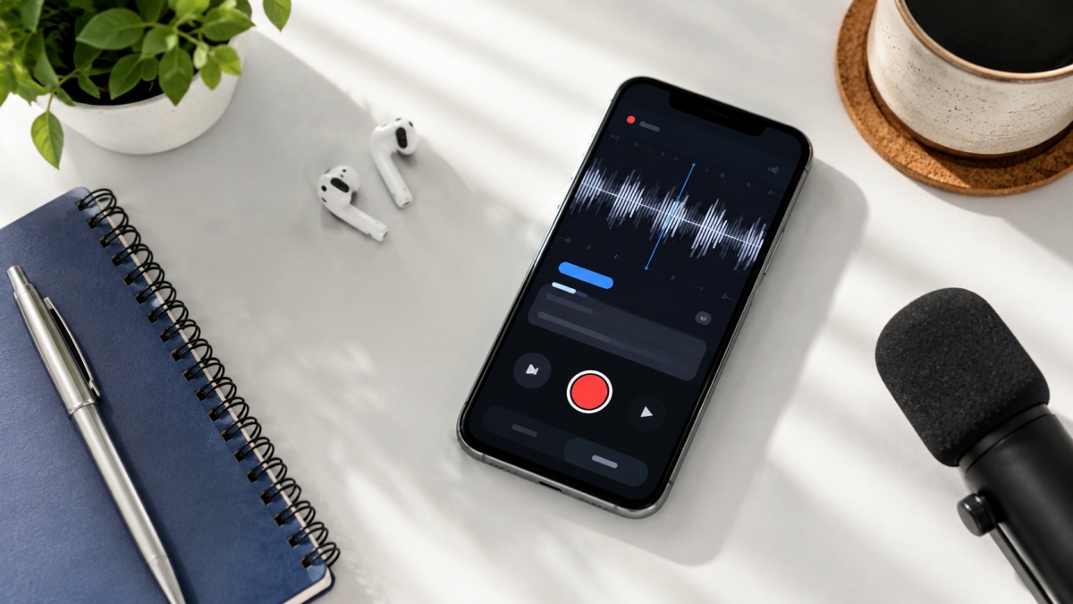 iPhoneのボイスレコーダーの使い方を解説！録音のポイントや文字起こし方法も紹介